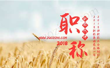 2018職稱英語最后一年