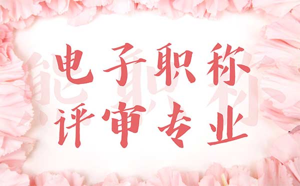 電子職稱評(píng)審專業(yè)