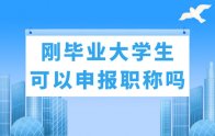 剛剛畢業(yè)的大學(xué)生，可以直接申報(bào)助理職稱嗎？