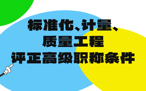 2024年標(biāo)準(zhǔn)化計(jì)量質(zhì)量工程評工程師職稱條件：標(biāo)準(zhǔn)化工程專業(yè)正高級職稱