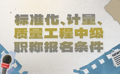 2024年標準化計量質(zhì)量工程中級職稱報名條件：標準化工程專業(yè)工程師評定